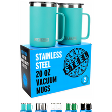 Load image into Gallery viewer, The Instant Classic - 20 oz Vacuum Insulated Mug Color Tiffany Blue (Set of 2)