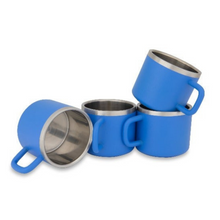 Load image into Gallery viewer, The Little Sipper - Stainless Steel Insulated Espresso Cups (Blue) (Set of 4)