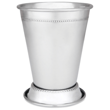 Load image into Gallery viewer, Mint Julep Cups: Stainless Steel Kentucky Derby Glasses, Metal 12 oz Cocktail Glasses, Derby Party Supplies (Set of 2)