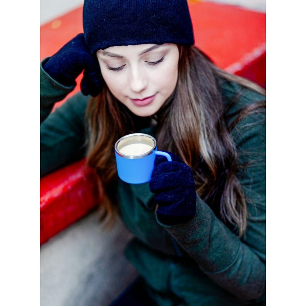 The Little Sipper Stainless Steel Insulated Espresso Cups (Blue) (Se