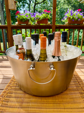 Load image into Gallery viewer, Large Stainless Steel Insulated Beverage Tub: Great Ice Bucket for Bottles of Beer, Wine and Champagne