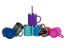Load image into Gallery viewer, 'Keep It Real' Kids Mugs - 10 oz, Set of 2 (Ocean/Tiffany)