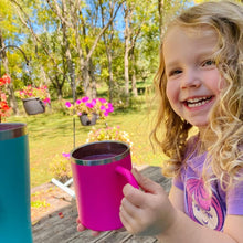 Load image into Gallery viewer, 'Keep It Real' Kids Mugs - 10 oz, Set of 2 (Purple/Pink)