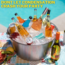 Load image into Gallery viewer, Large Stainless Steel Insulated Beverage Tub: Great Ice Bucket for Bottles of Beer, Wine and Champagne