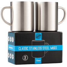 Load image into Gallery viewer, The Classic - Stainless Steel Coffee Mug - Insulated Mugs (Set of 2)