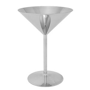 Martini Glasses - Mirrored Stainless Steel, 8 oz