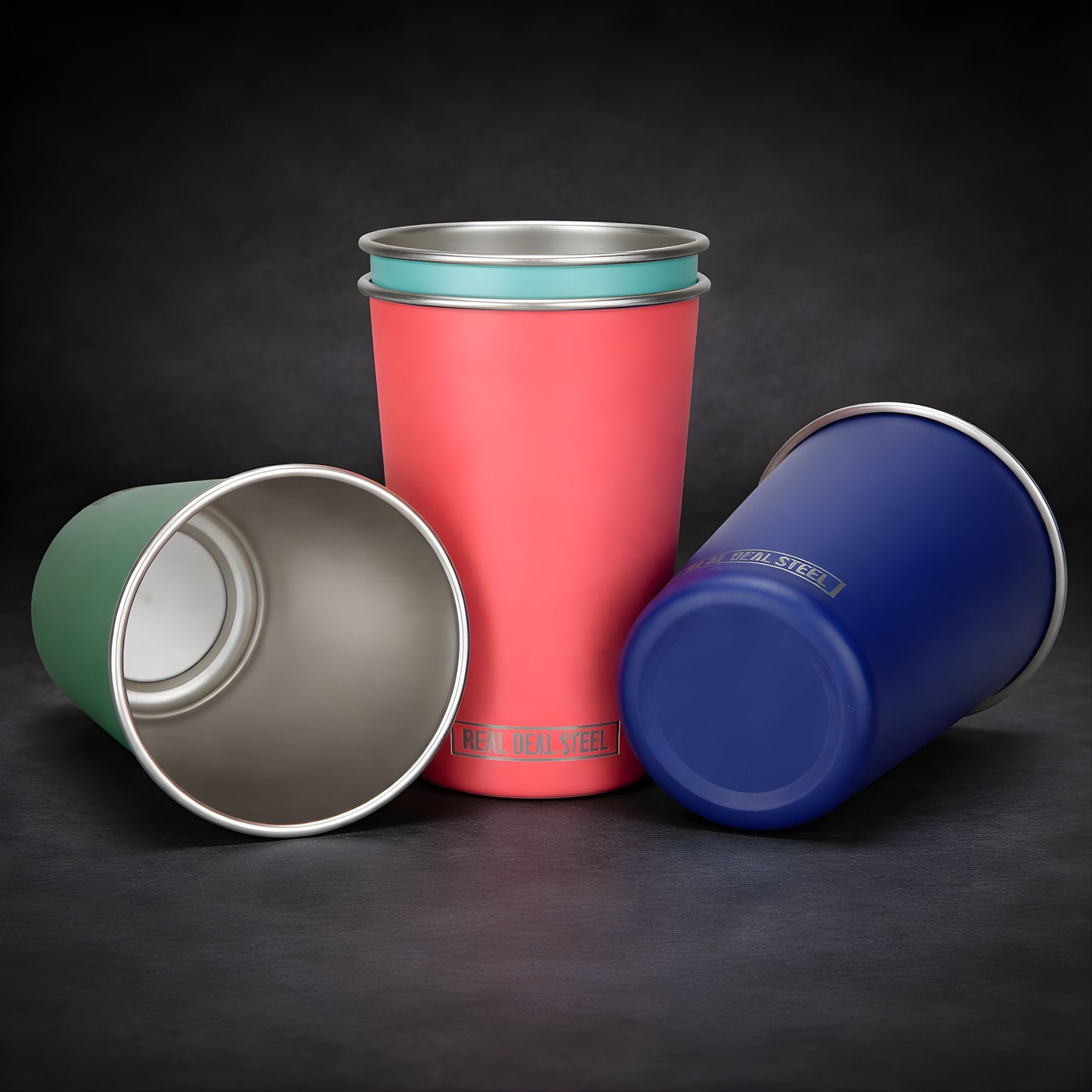 Stack Pint™ - Explorer (Forest, Navy, Live Coral, Teal)