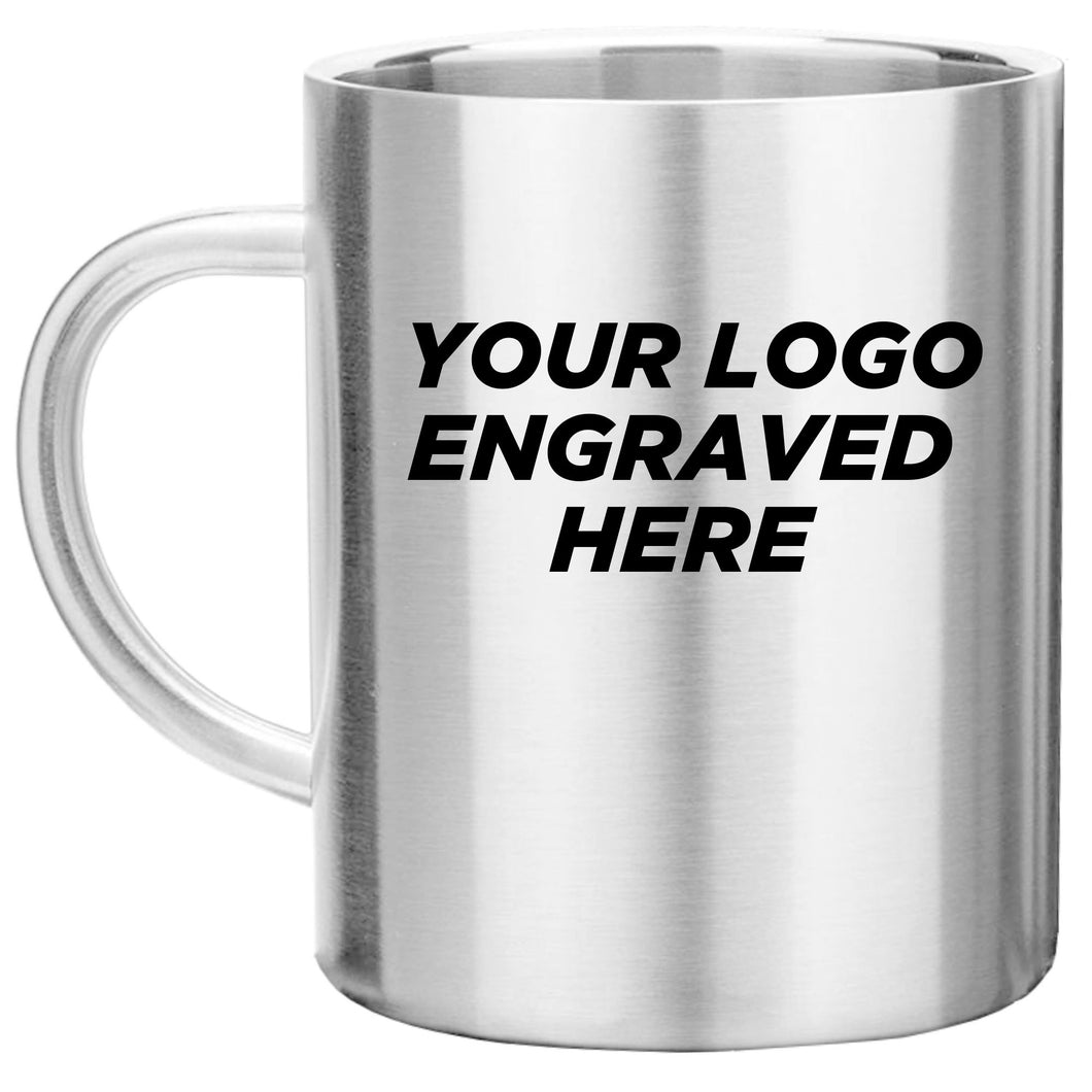 15 oz Classic Stainless Steel Mug - Double Wall Insulated