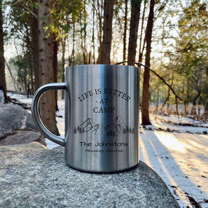 15 oz Classic Stainless Steel Mug - Double Wall Insulated
