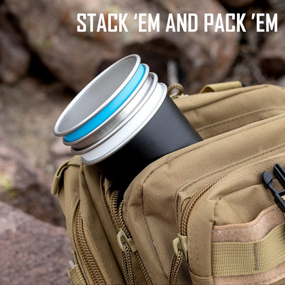 Stack Pint™ - Natural Stainless (4 Pack)