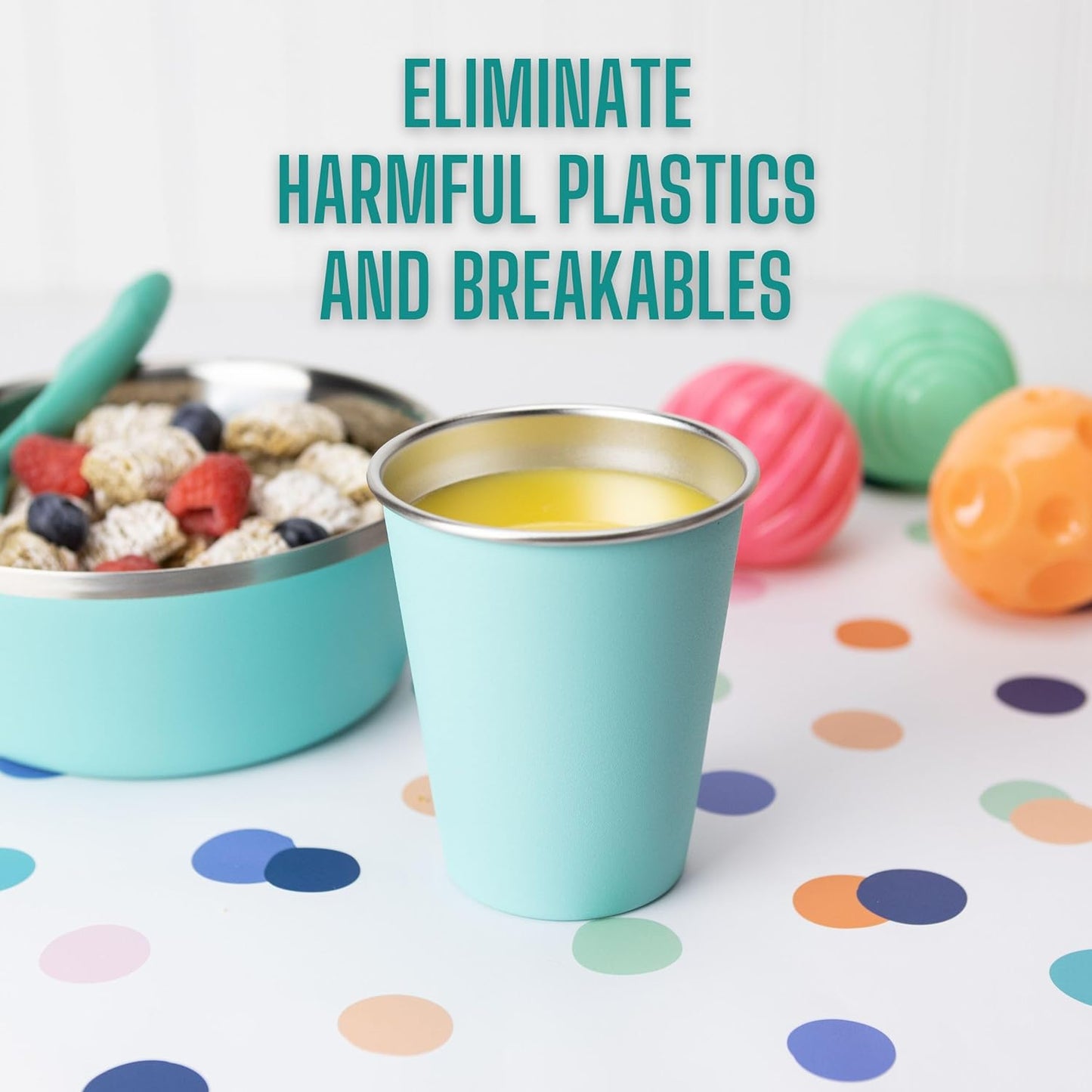 Kids Stack Cup™ – Set of 4 (Explorer Colors)