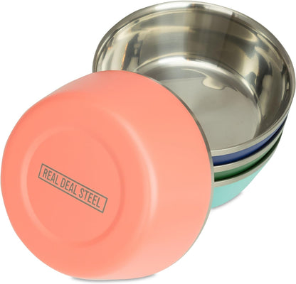 Durabowls - 20 oz Insulated Stainless Steel Bowls - Assorted Colors