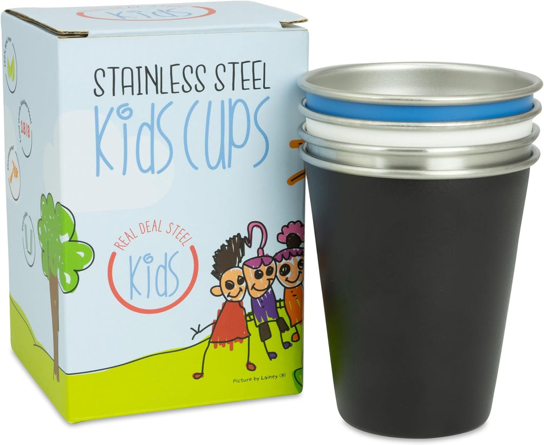 Stainless Steel Kids Cups - Set of 4 (Assorted 1)