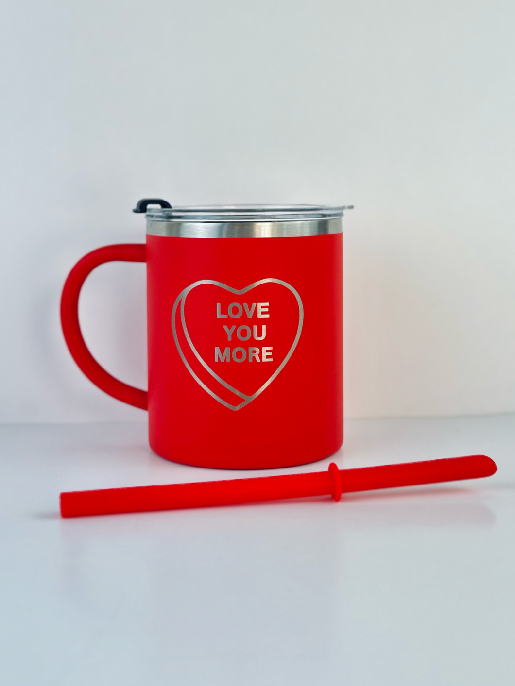 “Love you more” Valentine’s Day Kids Mug