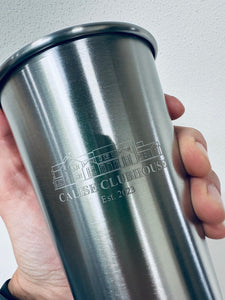 Party Pints - $10.80/EA FOR 20 - Natural Stainless Steel Laser Engraved