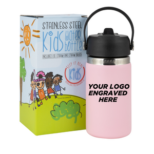 "Keep It Real" Kids Water Bottle - $13.49 /EA FOR 20 - 12 oz (Pink)