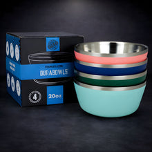 Load image into Gallery viewer, Durabowls - 20 oz Insulated Stainless Steel Bowls - Assorted Colors