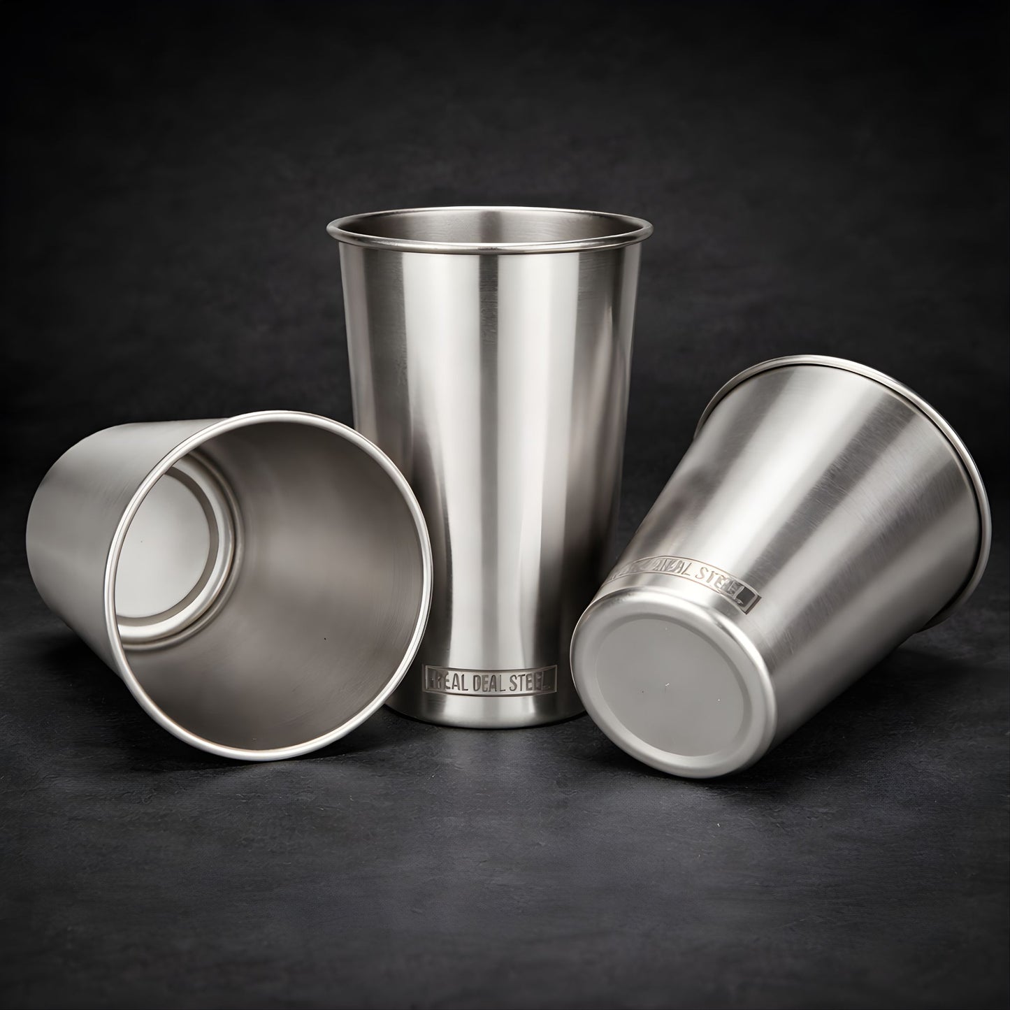 Stack Pint™ - Natural Stainless (4 Pack)