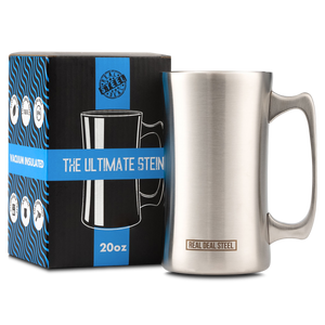 Custom Logo Beer Mug | The Ultimate Stein by Real Deal Steel | $18.90 EA FOR 20