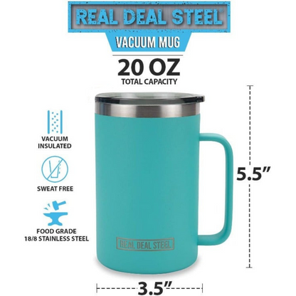 The Instant Classic - 20 oz Vacuum Insulated Mug Color Tiffany Blue (Set of 2)