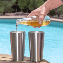Load image into Gallery viewer, Vacuum Insulated Beer Tumblers (Set of 4)