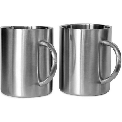 The Classic - Stainless Steel Coffee Mug - Insulated Mugs (Set of 2)