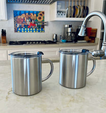 Load image into Gallery viewer, &#39;Keep It Real&#39; Kids Mugs - 10 oz, Set of 2 (Stainless Steel)