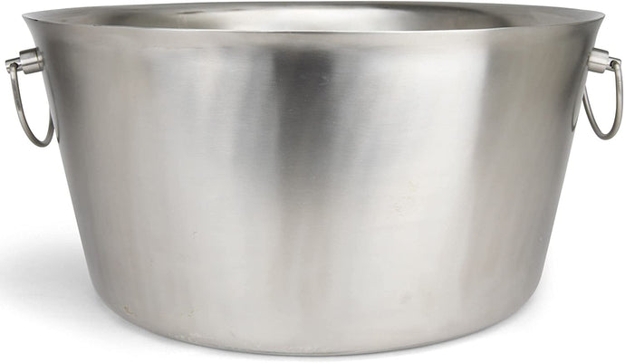 Large Stainless Steel Insulated Beverage Tub: Great Ice Bucket for Bottles of Beer, Wine and Champagne